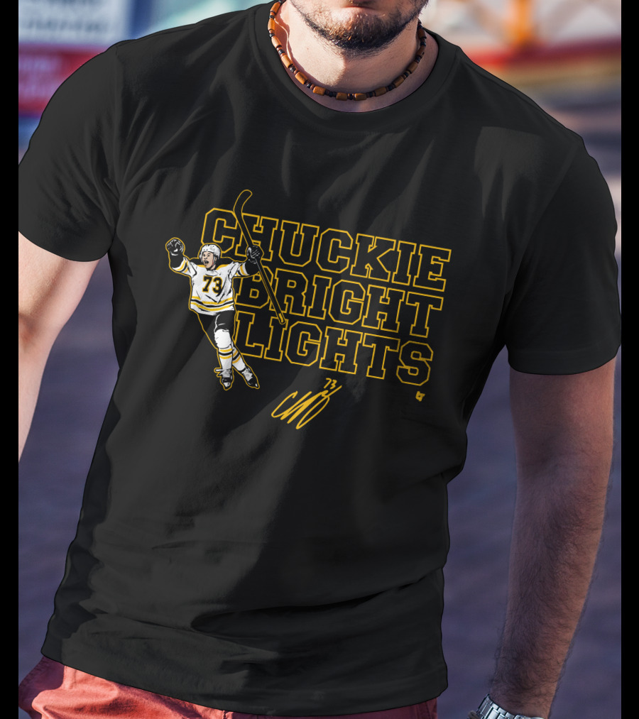 CHUCKIE BRIGHT LIGHTS Charlie McAvoy 73 T-Shirt