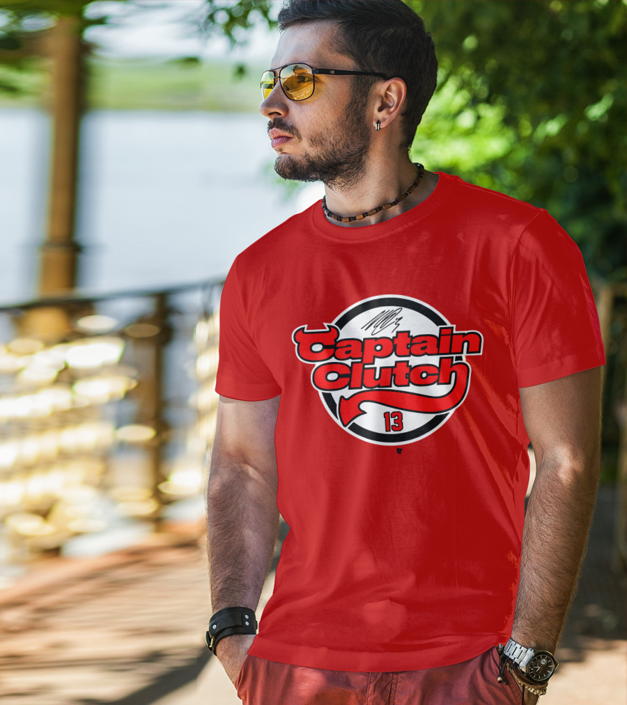 Nico Hischier Captain Clutch 13 New Jersey Hockey Signature T-Shirt