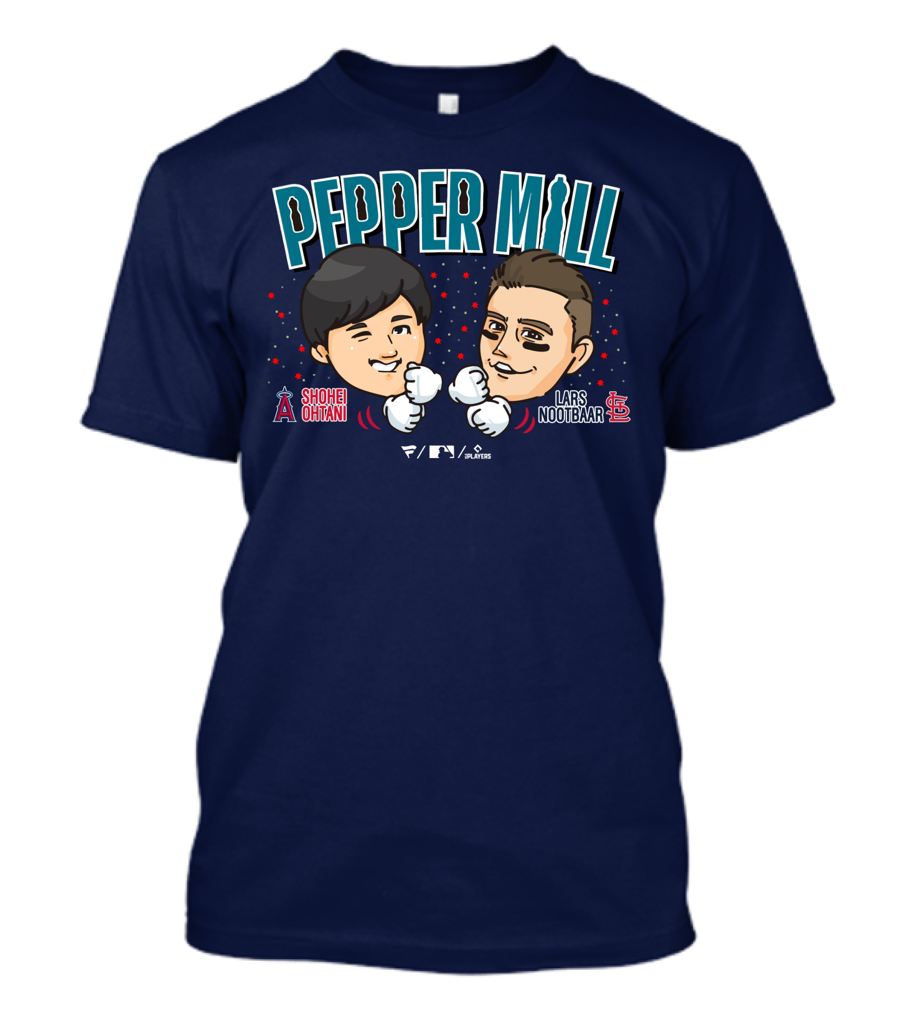 PEPPER MILL Shohei Ohtani Lars Nootbaar MLB Players T-Shirt