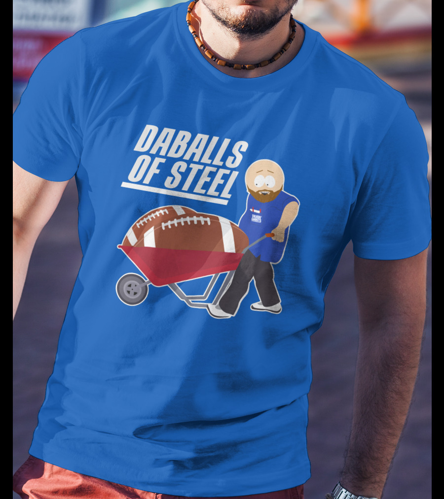 Daballs Of Steel Wheelbarrow Football Carrying Soccer Player T-Shirt