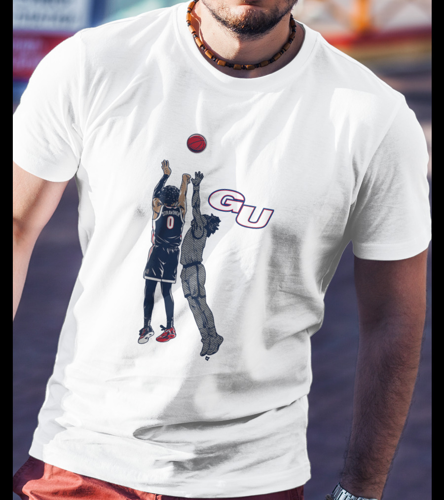 Gonzaga Basketball Julian Strawther Iconic Game-Winning Shot GU T-Shirt