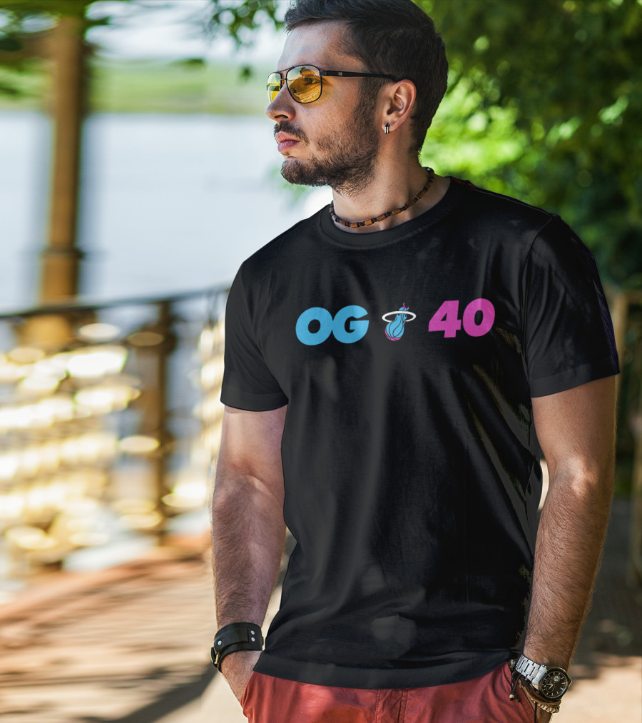 OG Miami Heat 40 T-Shirt