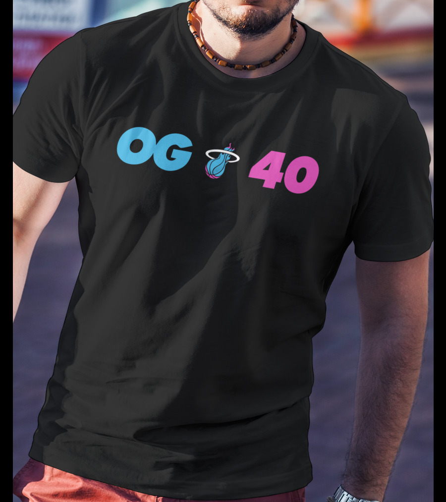 OG Miami Heat 40 T-Shirt