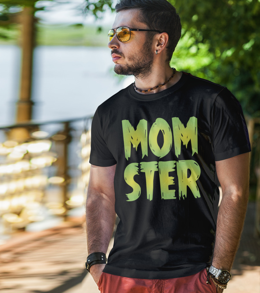 MOM-STER Green Halloween Relaxed Fit Costume T-Shirt