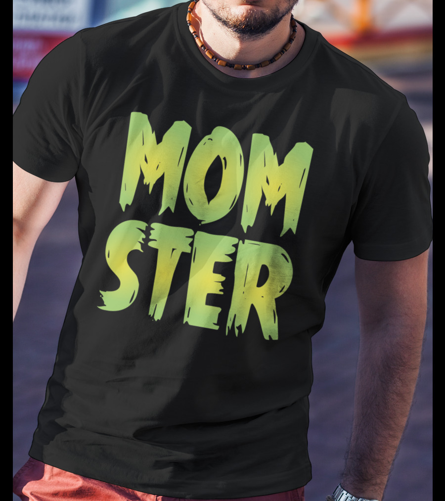 MOM-STER Green Halloween Relaxed Fit Costume T-Shirt