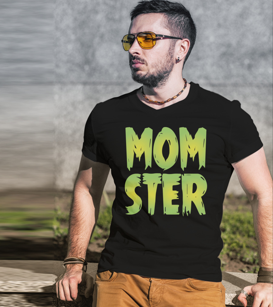 MOM-STER Green Halloween Relaxed Fit Costume T-Shirt