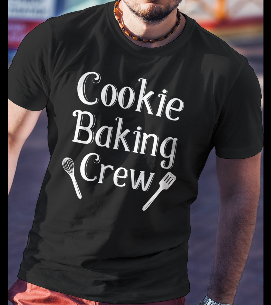 Cookie Baking Crew Whisk Spatula Fitted Scoop T-Shirt