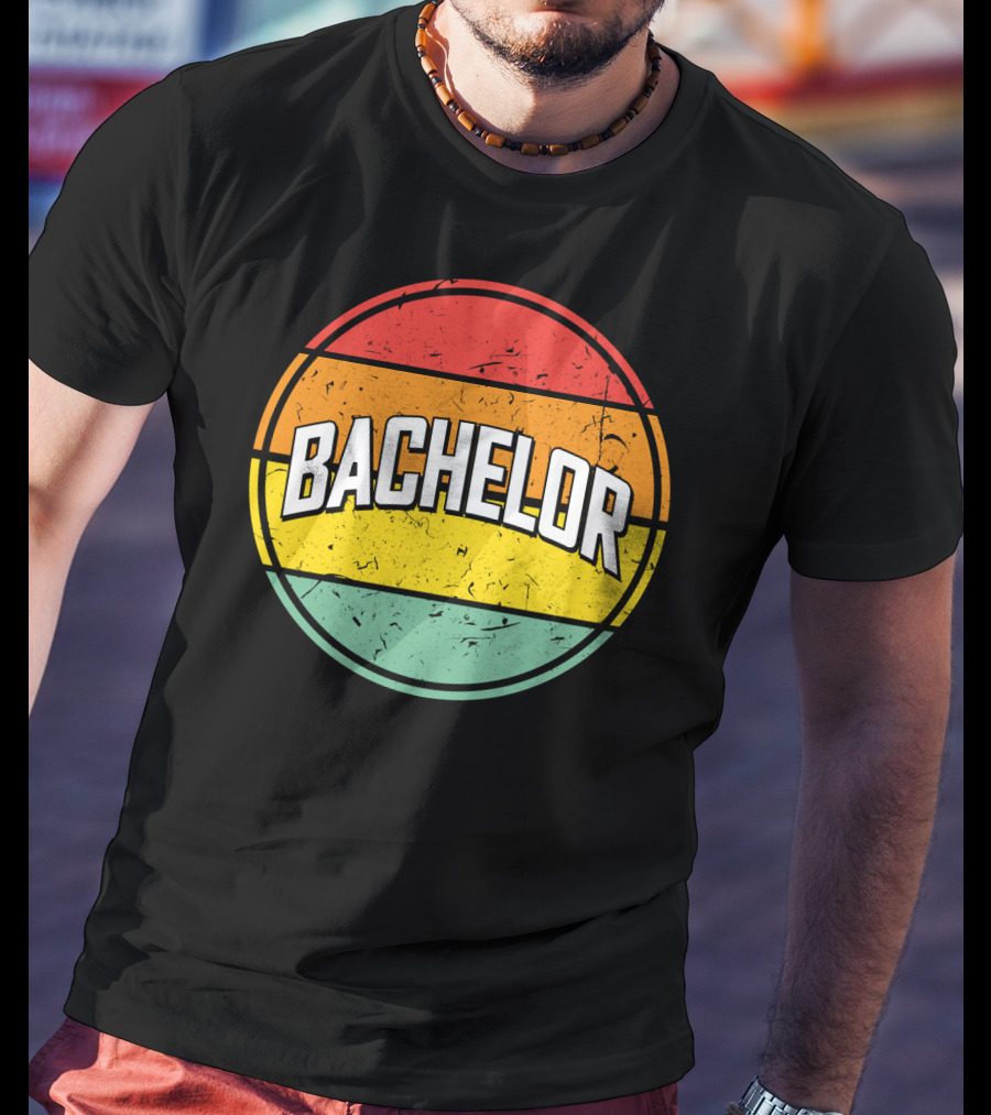 Bachelor Retro Sunset Circle T-Shirt