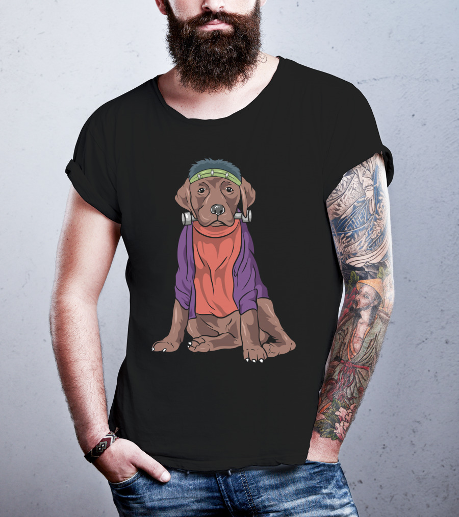Funny Labrador Retriever Frankenstein Dog Costume T-Shirt