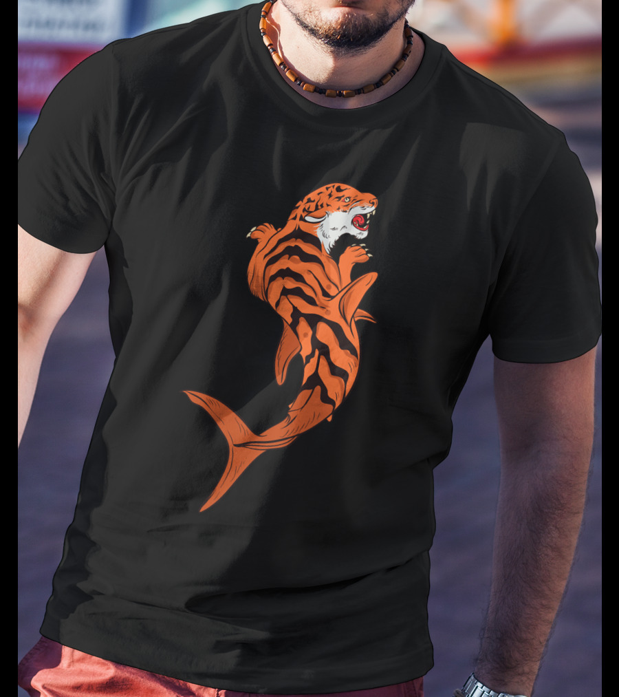 Tiger Shark Jawsome Tigershark Marine Biology Pun T-Shirt