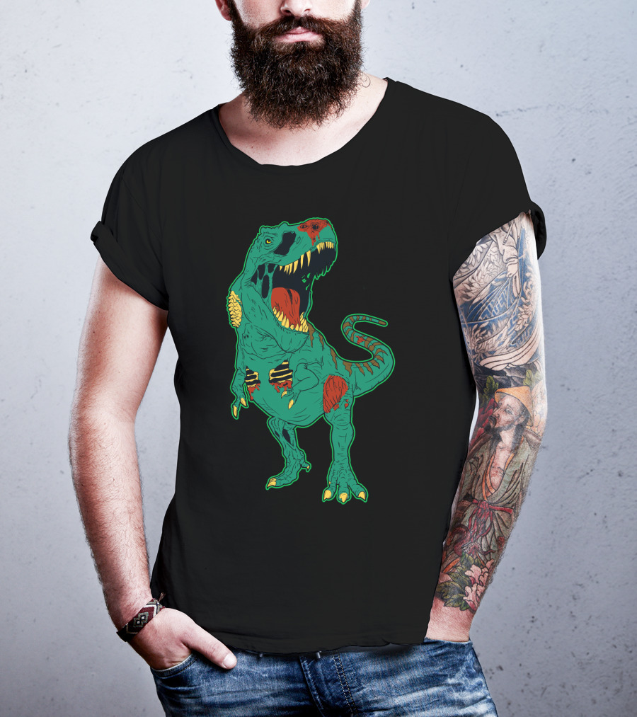 Zombiesaurus Rex Halloween Dinosaur Zombie Trick Or Treat T-Shirt