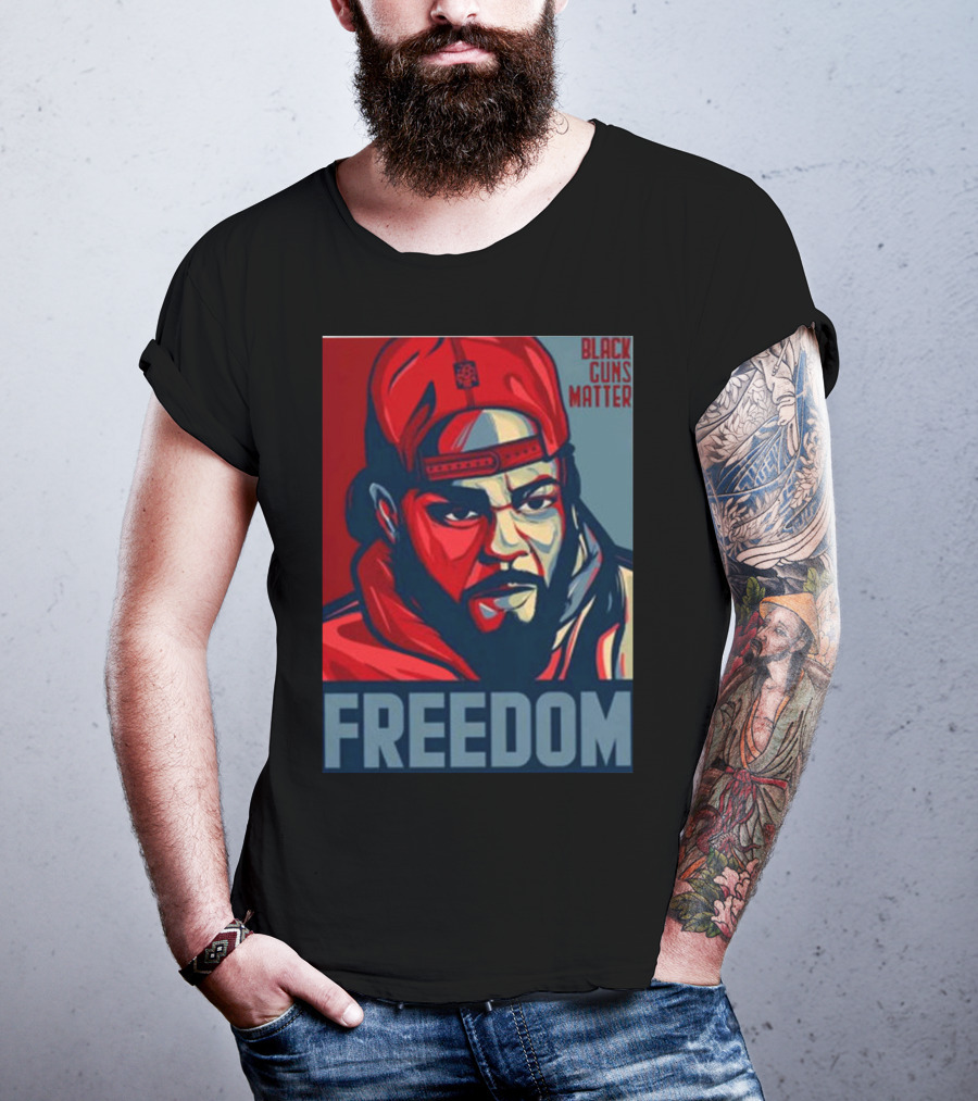 BGM Collectible Black Freedom Black Guns Matter T-Shirt