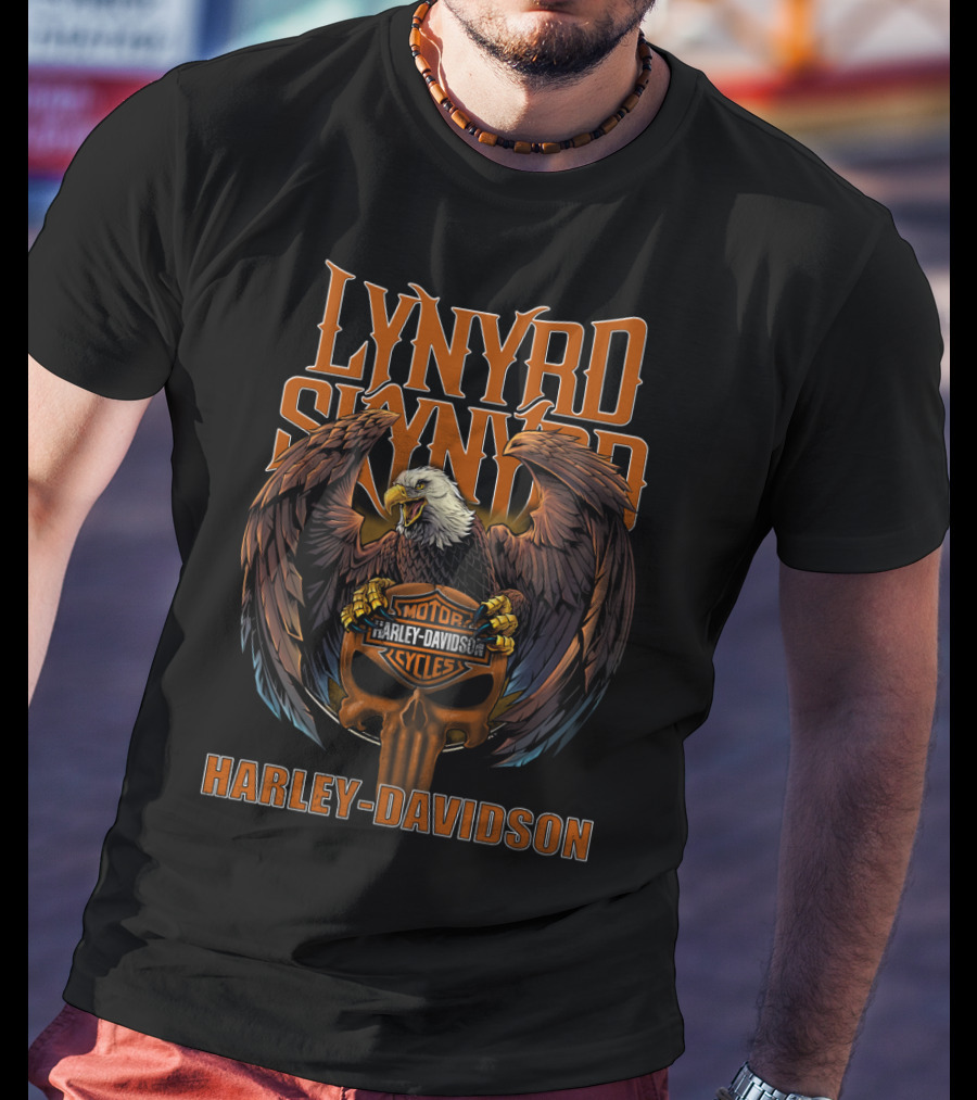 Lynyrd Skynyrd Harley Davidson Motor Cycles Eagle T-Shirt