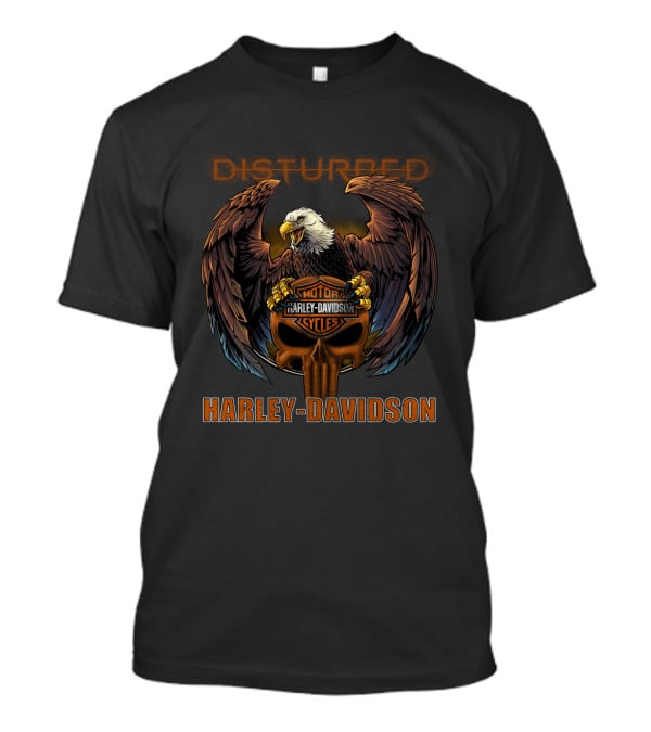 Disturbed Harley Davidson Motorcycles Eagle T-Shirt