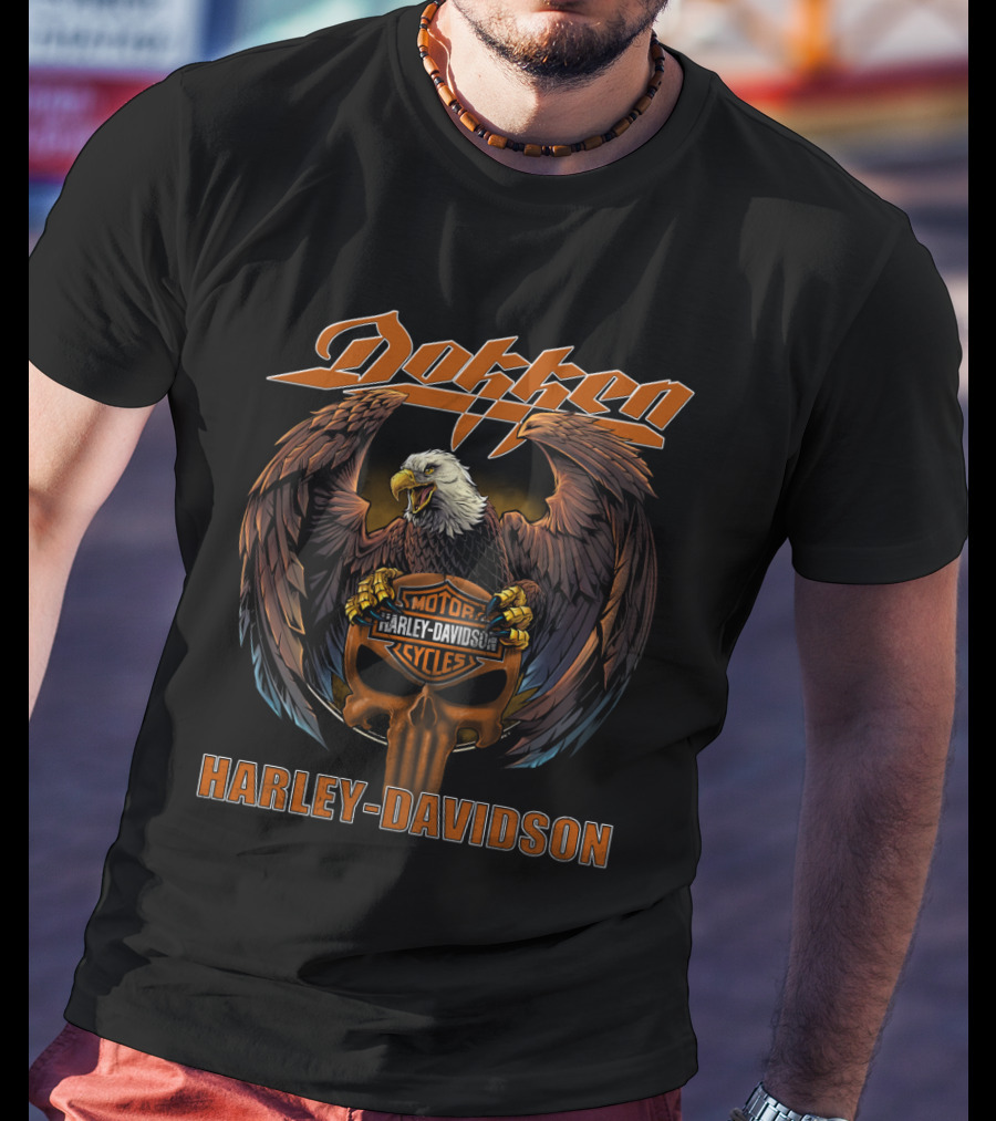 Dokken Harley Davidson Motor Cycles Eagle T-Shirt