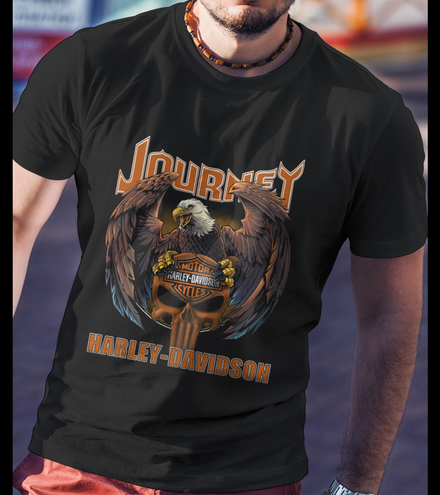 Journey Eagle Motor Cycles Harley Davidson T-Shirt