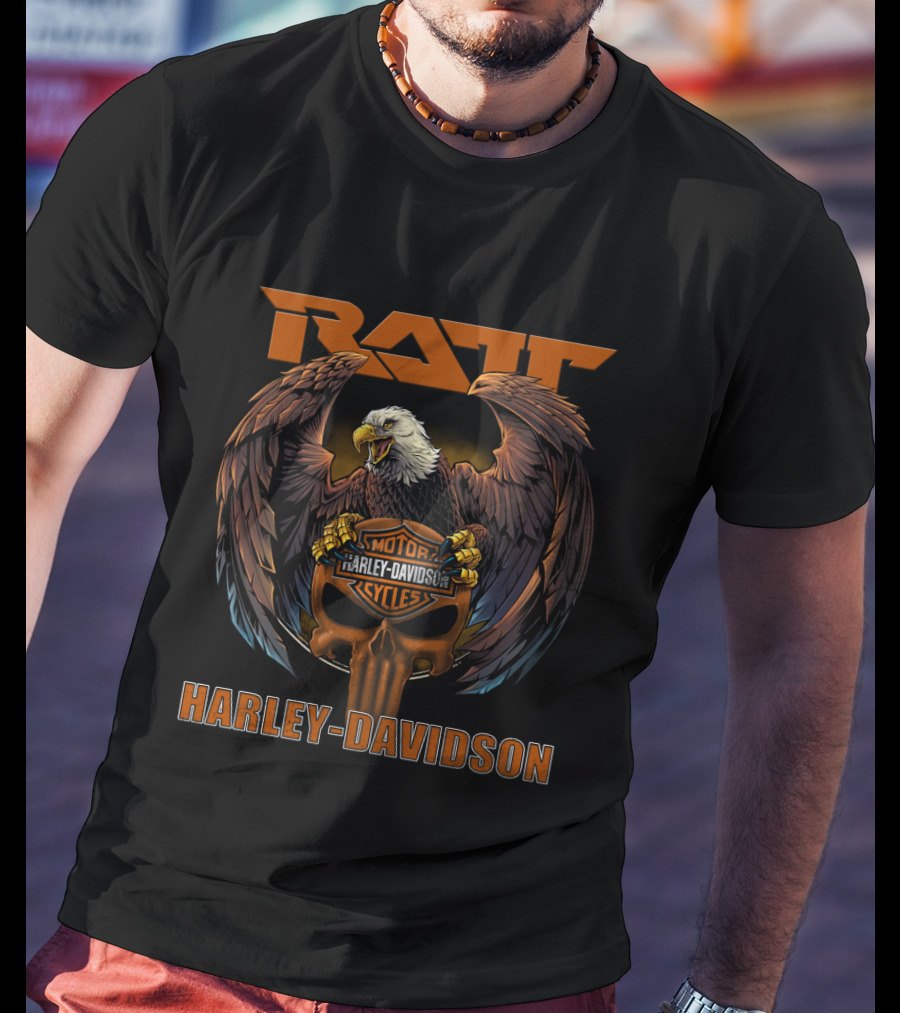 Ratt Harley Davidson Motor Cycles Eagle T-Shirt