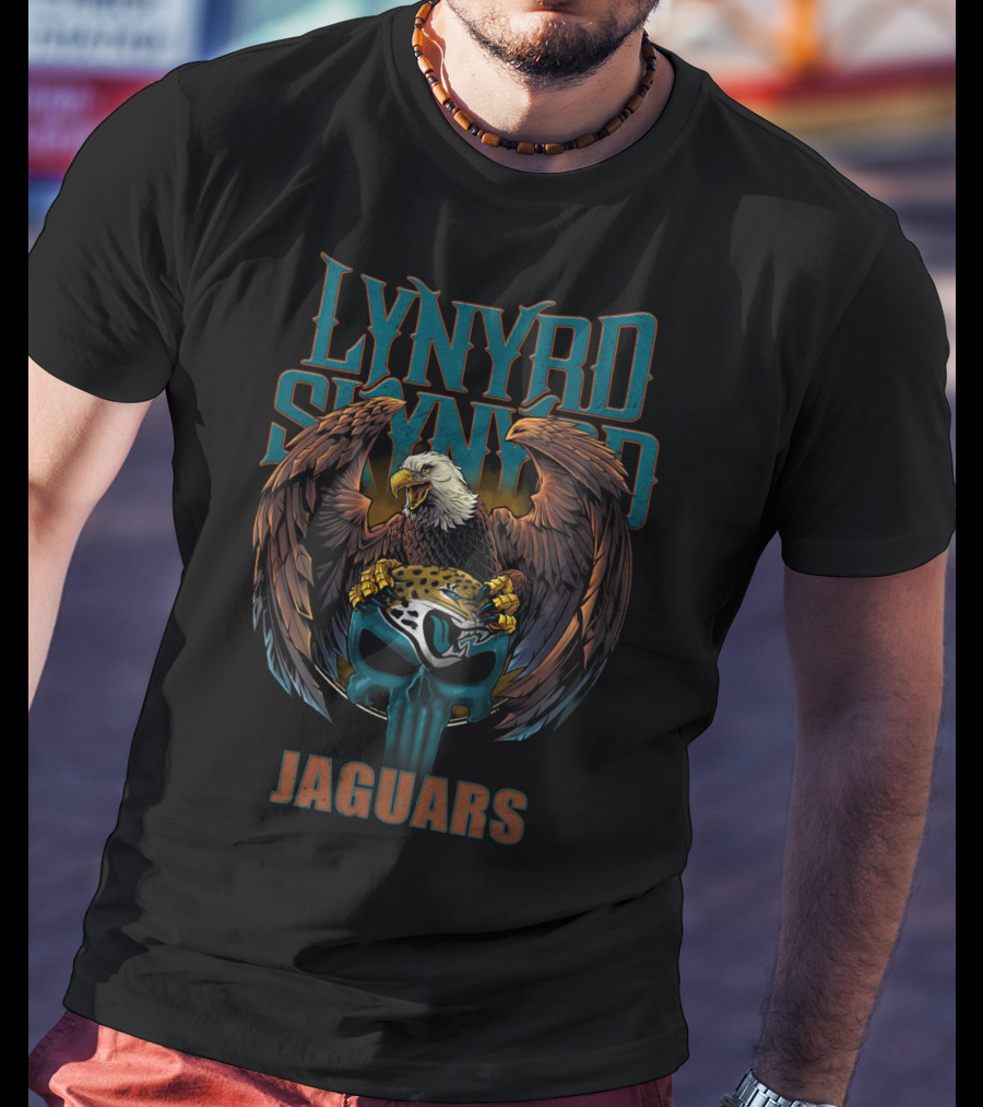 Lynyrd Skynyrd Jaguars Eagle Skull T-Shirt