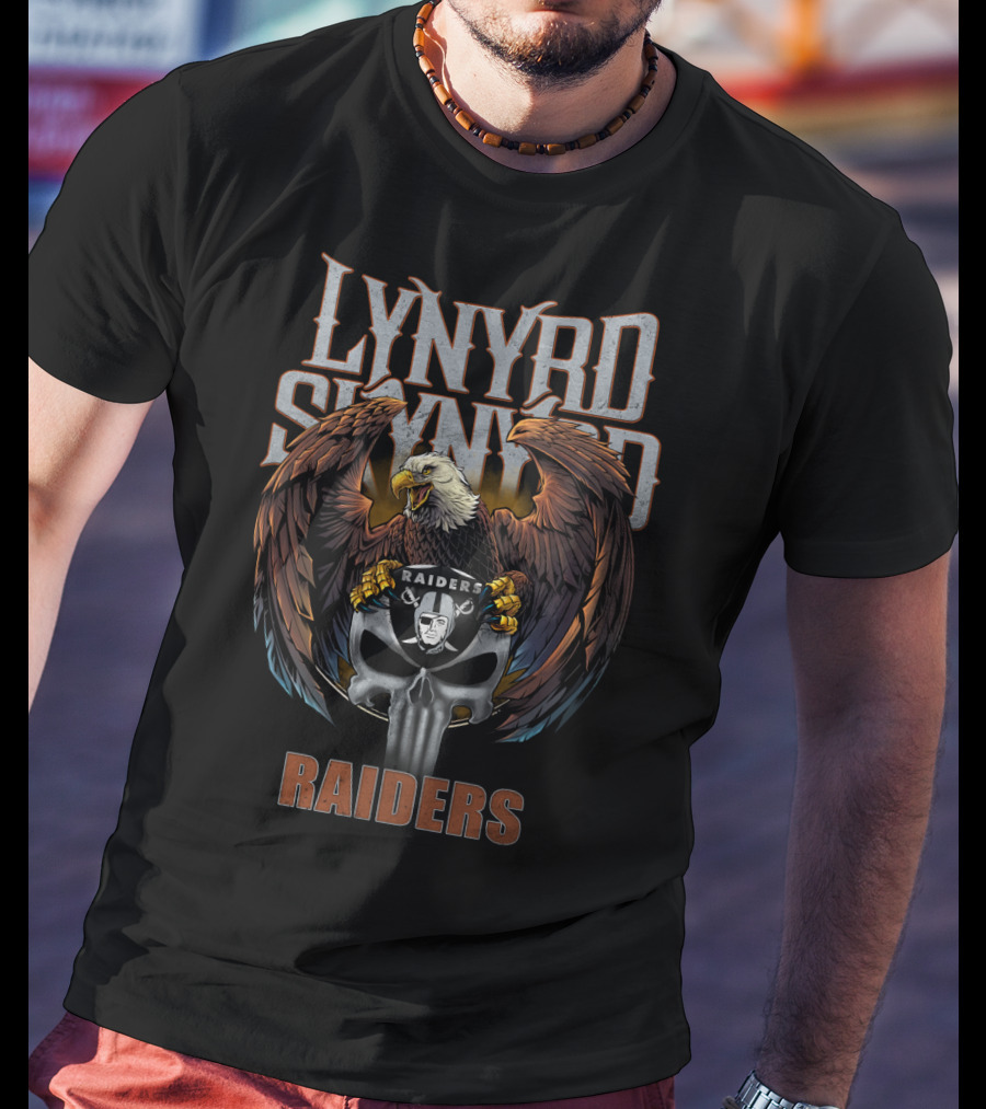 Lynyrd Skynyrd Raiders Eagle Skull T-Shirt
