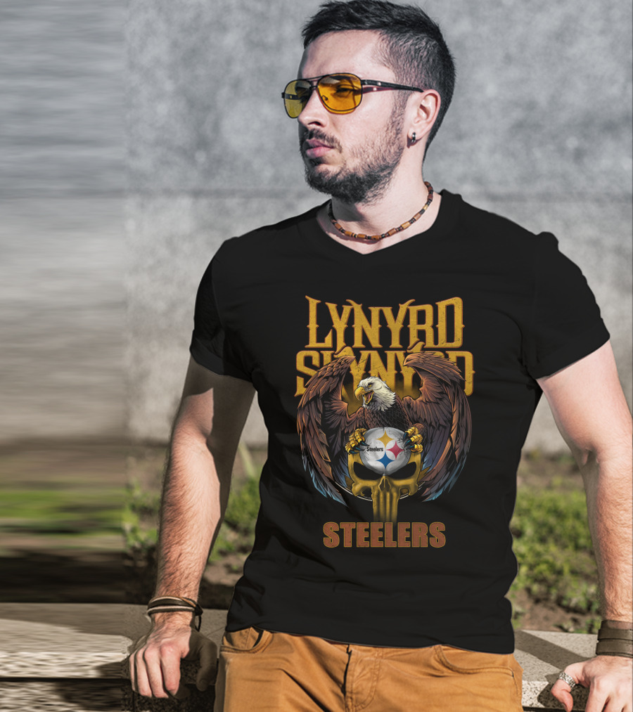 Lynyrd Skynyrd Eagle Pittsburgh Steelers T-Shirt