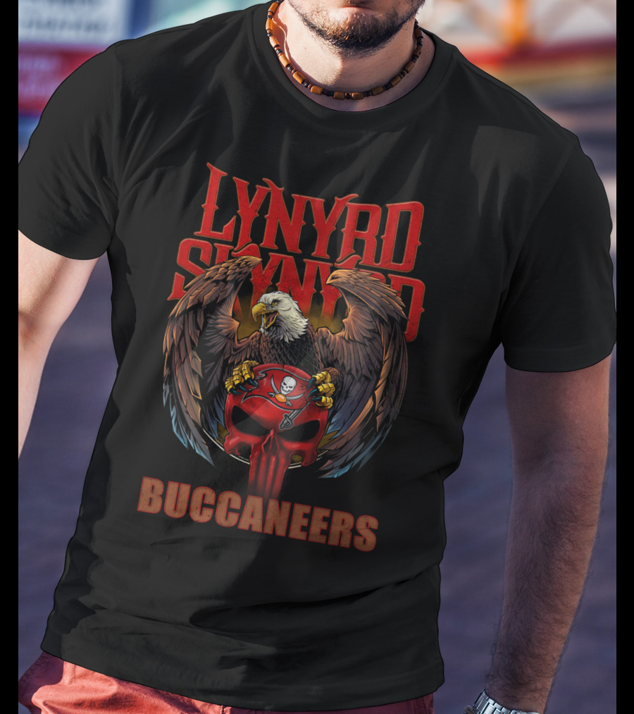 Lynyrd Skynyrd Buccaneers Eagle Skull T-Shirt