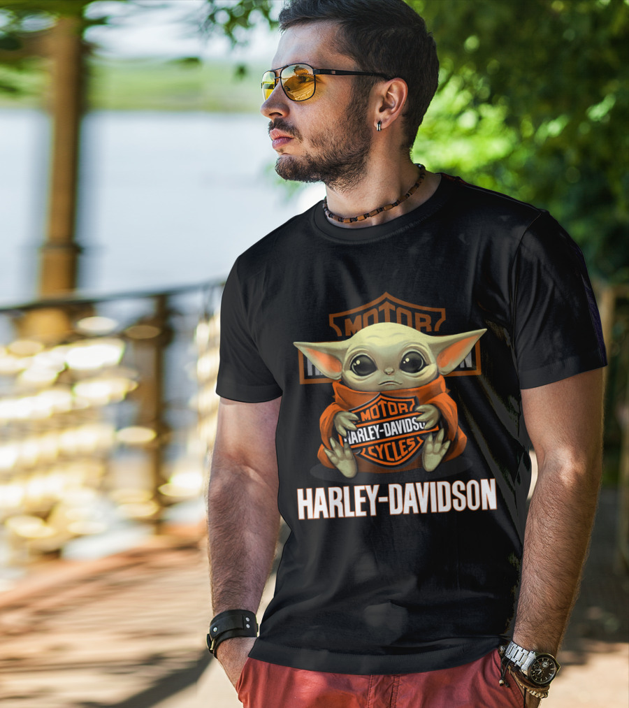 Harley Davidson Motor Cycles Yoda T-Shirt