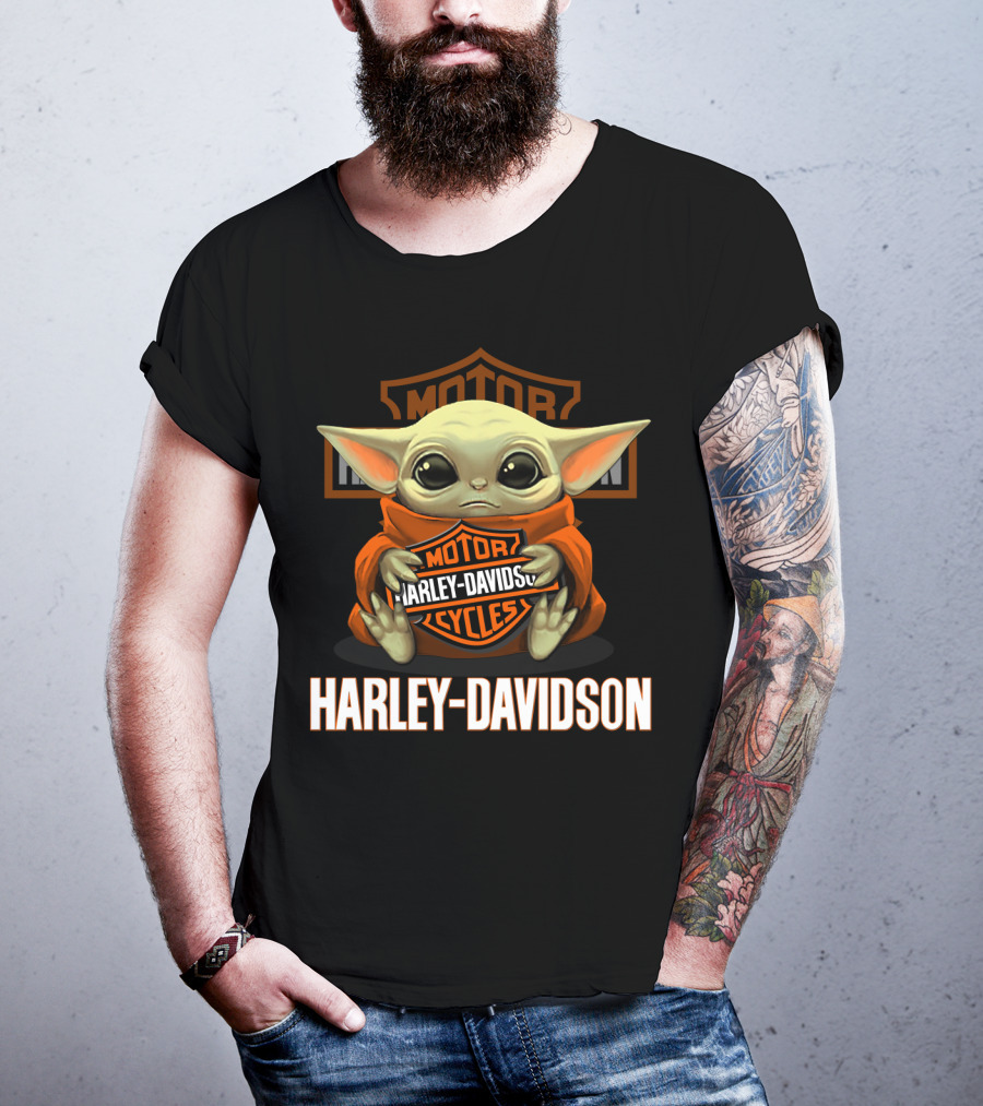 Harley Davidson Motor Cycles Yoda T-Shirt