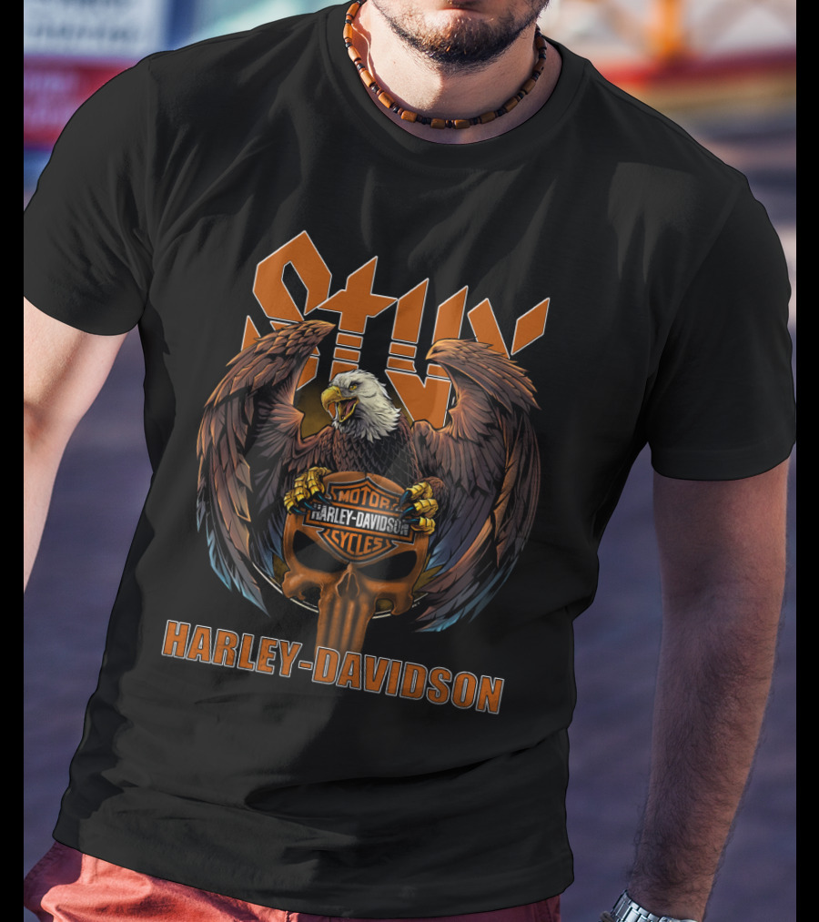 Styx Eagle Harley Davidson Motor Cycles T-Shirt