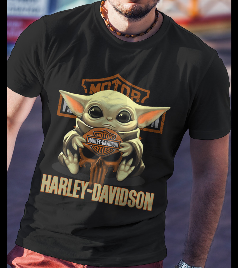 Harley Davidson Motorcycles Yoda T-Shirt