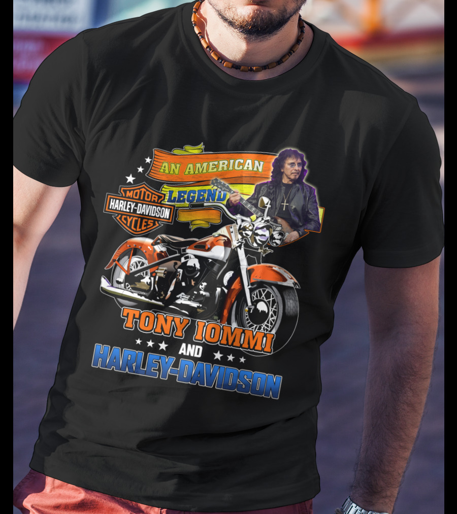 Tony Iommi An American Legend Harley Davidson Motor Cycles T-Shirt