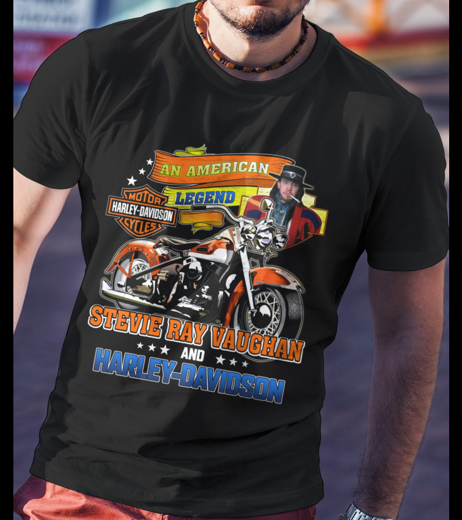 Harley Davidson An American Legend Stevie Ray Vaughan T-Shirt