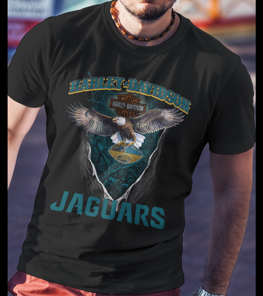 Harley Davidson Eagles Jaguars Nfl Jacksonville T-Shirt