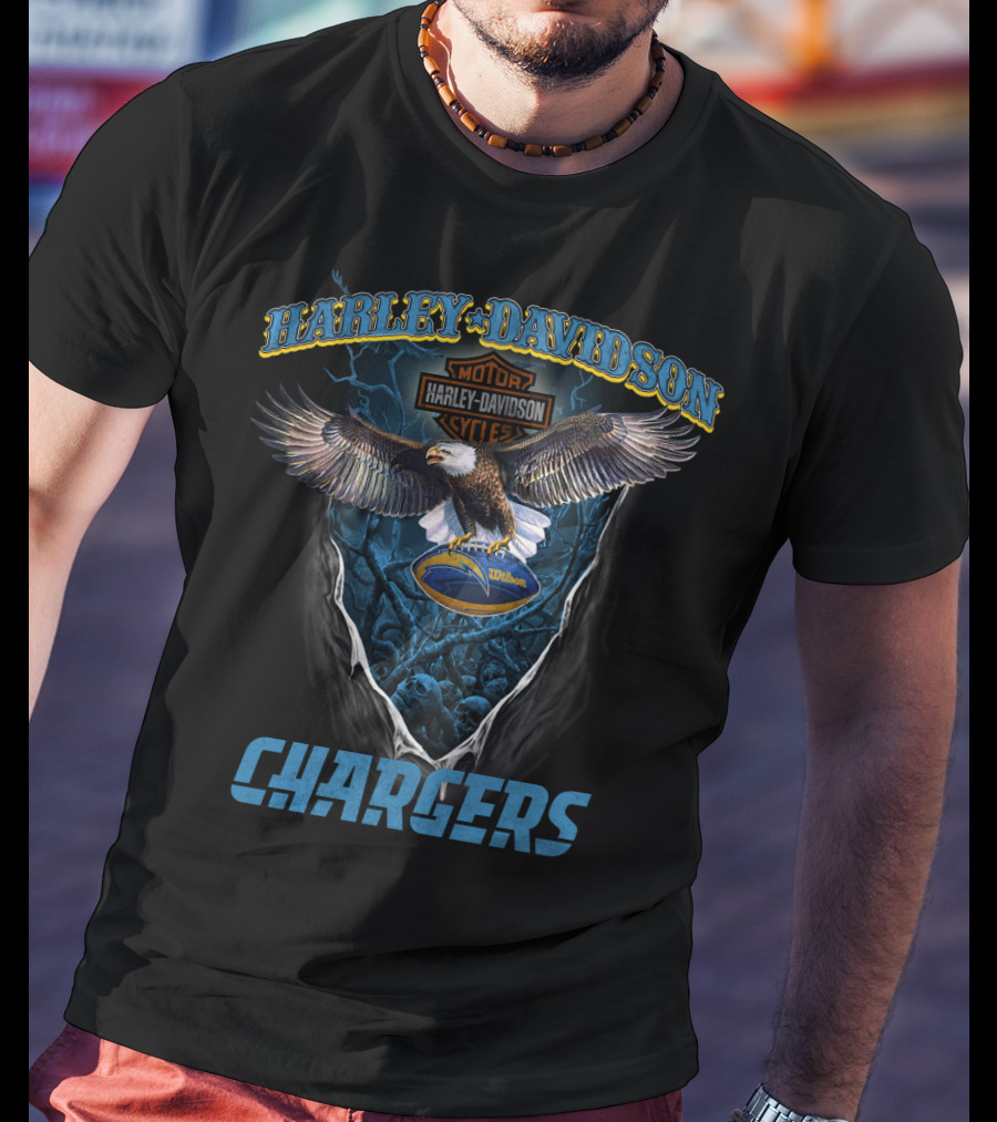 Harley Davidson Motor Cycles Wilson Chargers T-Shirt