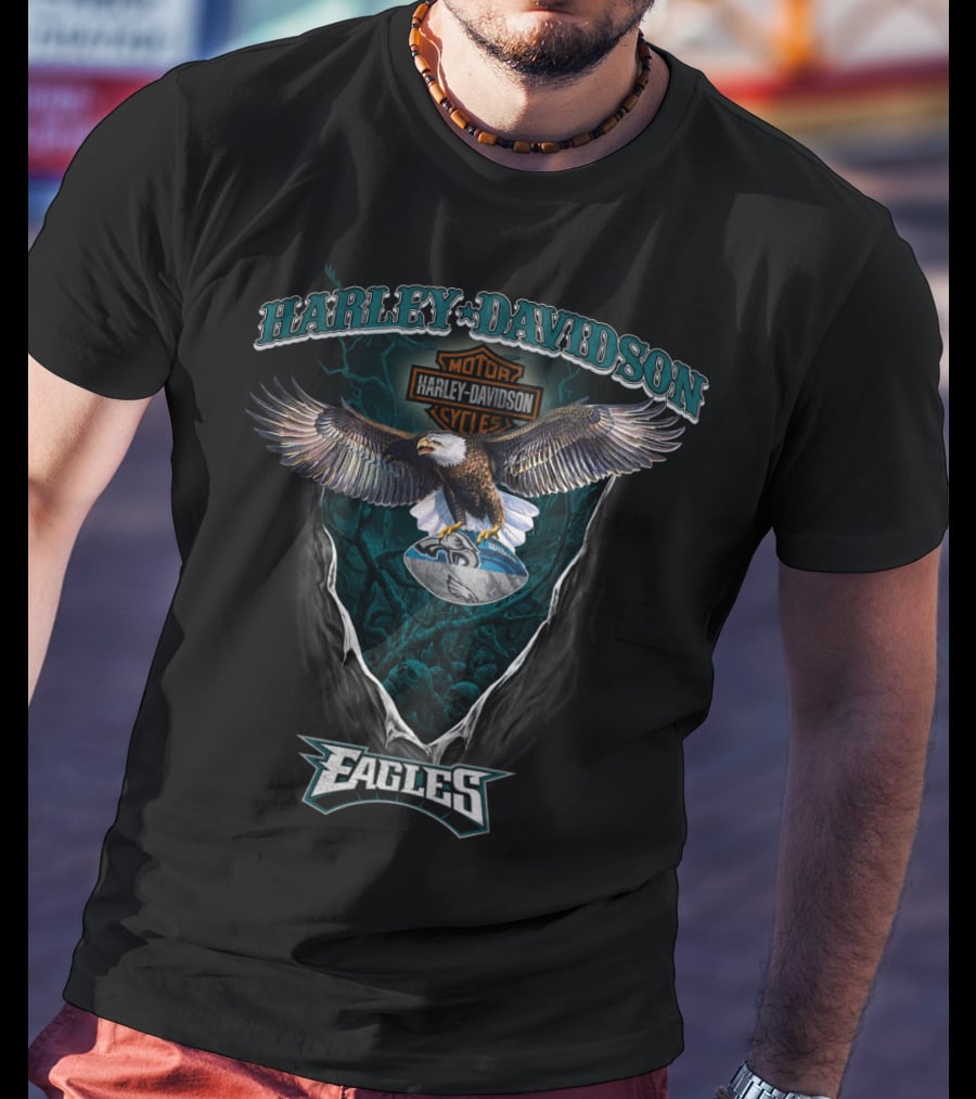 Harley Davidson Motor Cycles Eagles T-Shirt