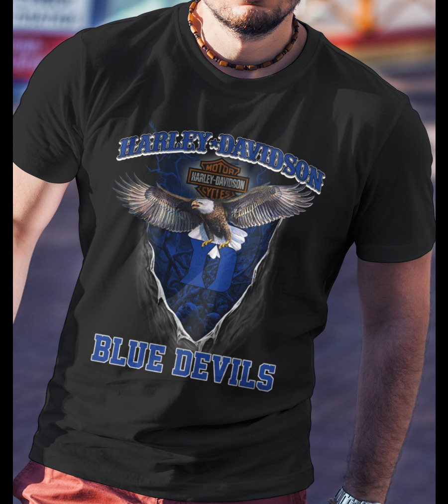Harley Davidson Motor Harley Davidson Cycles D Blue Devils T-Shirt