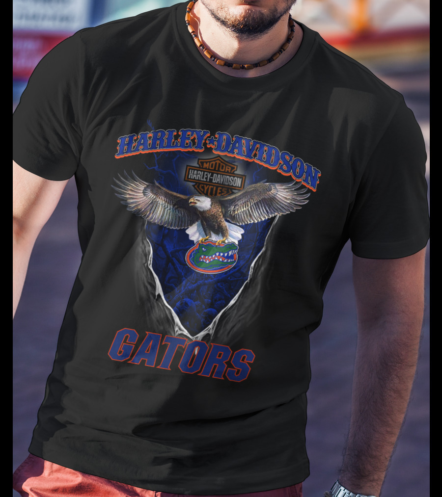 Harley Davidson Motor Cycles Gators T-Shirt