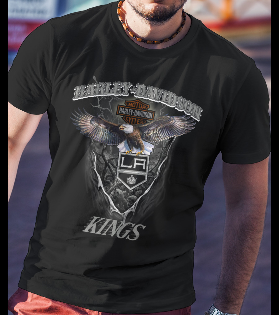 Harley Davidson Motor Cycles La Kings T-Shirt