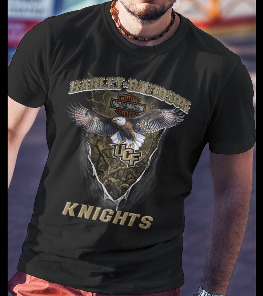 Harley Davidson Motorcycles Ucf Knights Eagle T-Shirt