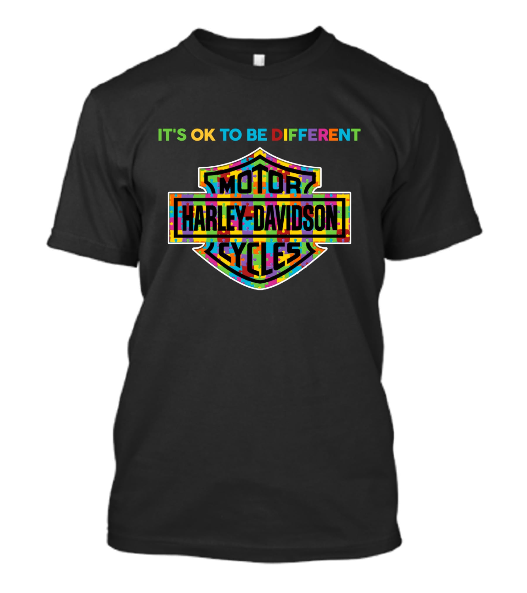 Its Ok To Be Different Motor Harley Davidson Cycles T-Shirt