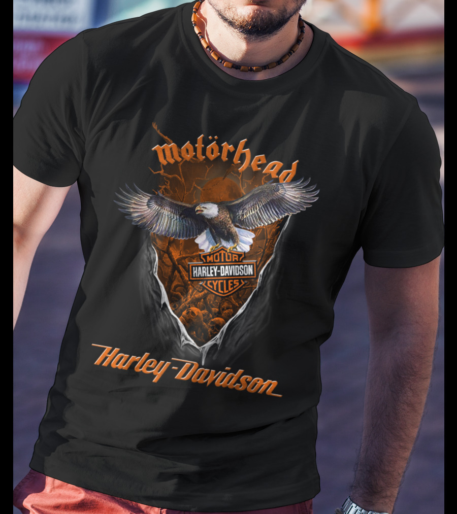 Motorhead Harley Davidson Motorcycles Eagle T-Shirt