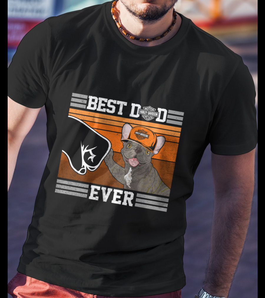 Best Dad Ever Motor Harley Davidson Cycles T-Shirt