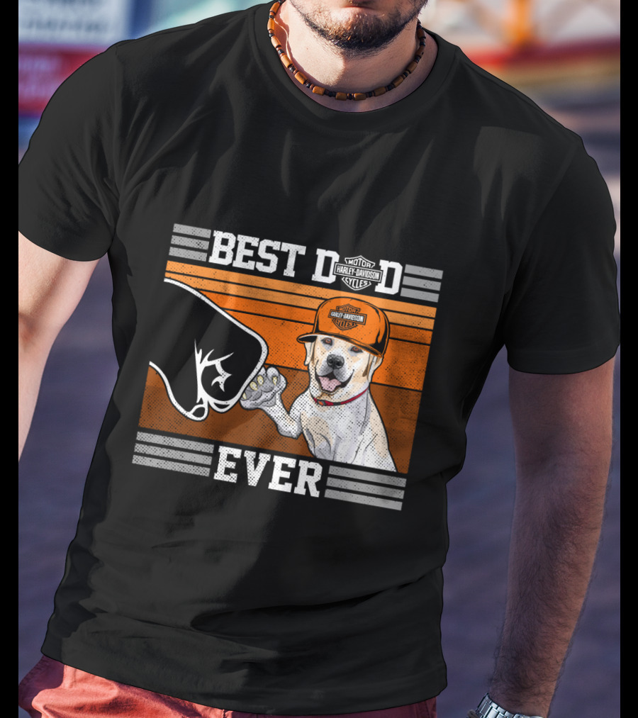 Best Dog Ever Labrador Retriever Harley Davidson Style T-Shirt