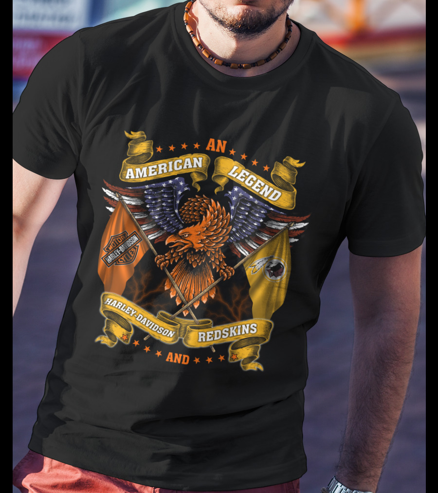 An American Legend Harley Davidson Redskins T-Shirt