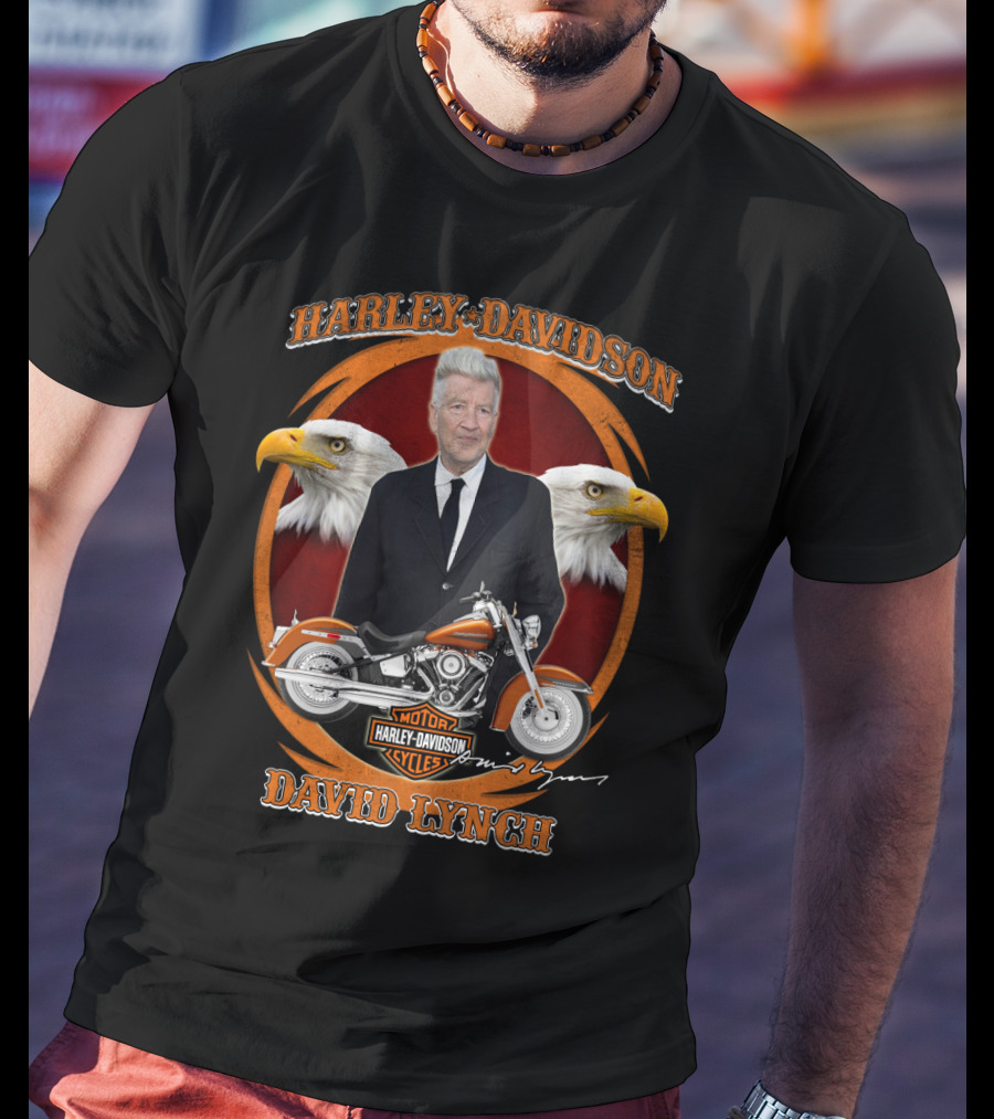 Harley Davidson Motor Cycles David Lynch Eagles T-Shirt
