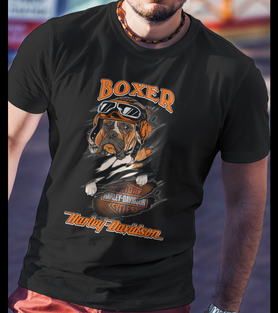 Boxer Harley Davidson Cycles Major T-Shirt
