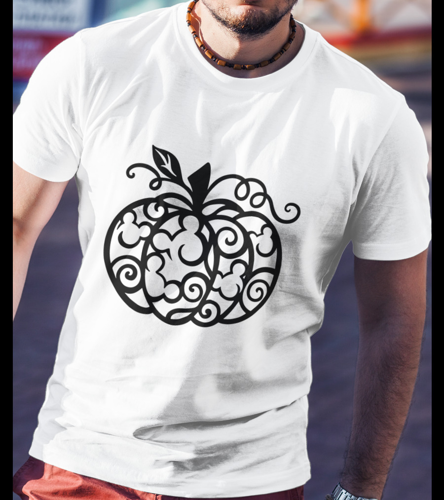 Mickey Mouse Pumpkin Silhouette Halloween T-Shirt