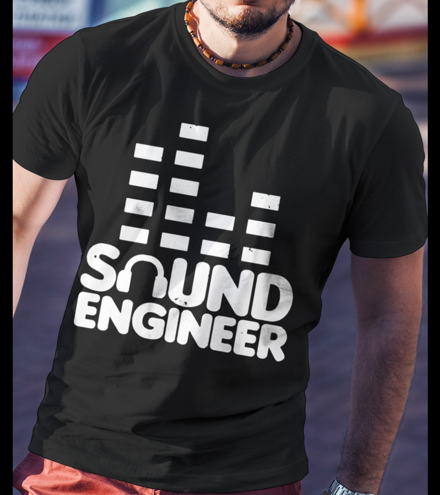 Sound Engineer Equalizer Headphone T-Shirt