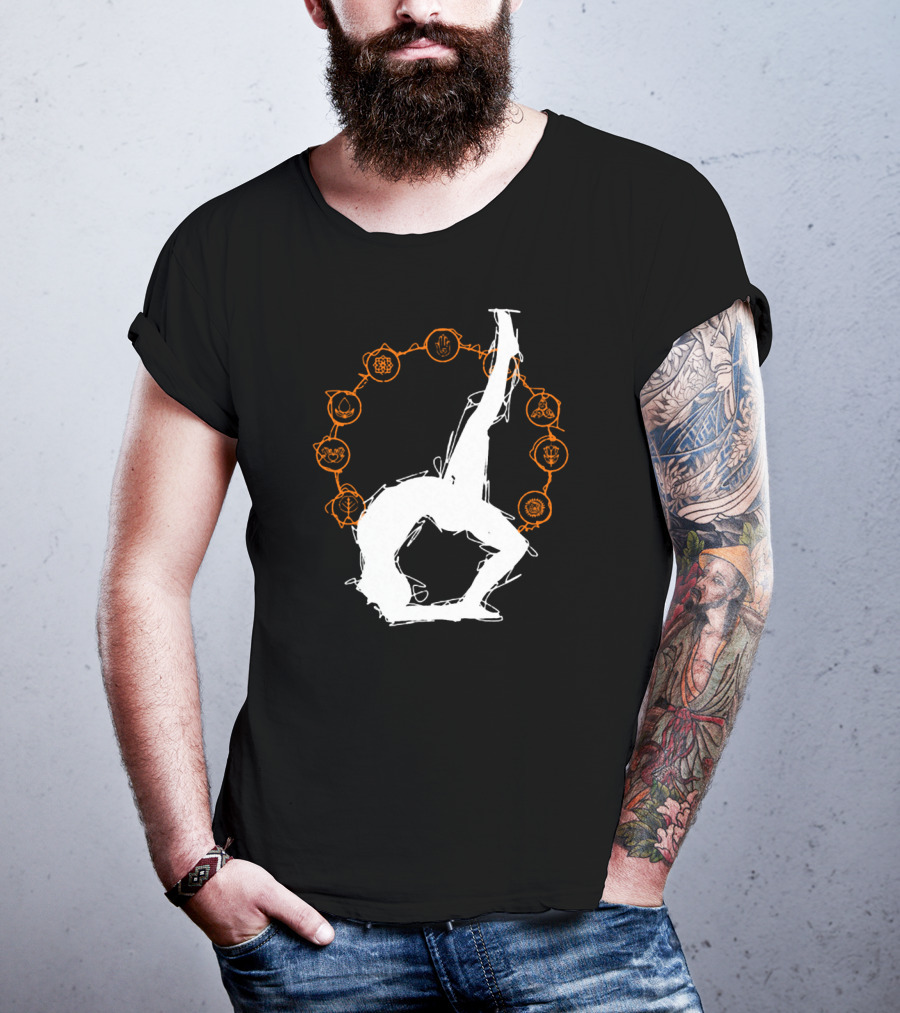 Yoga Meditation Workout Fitness Chakra Pose T-Shirt