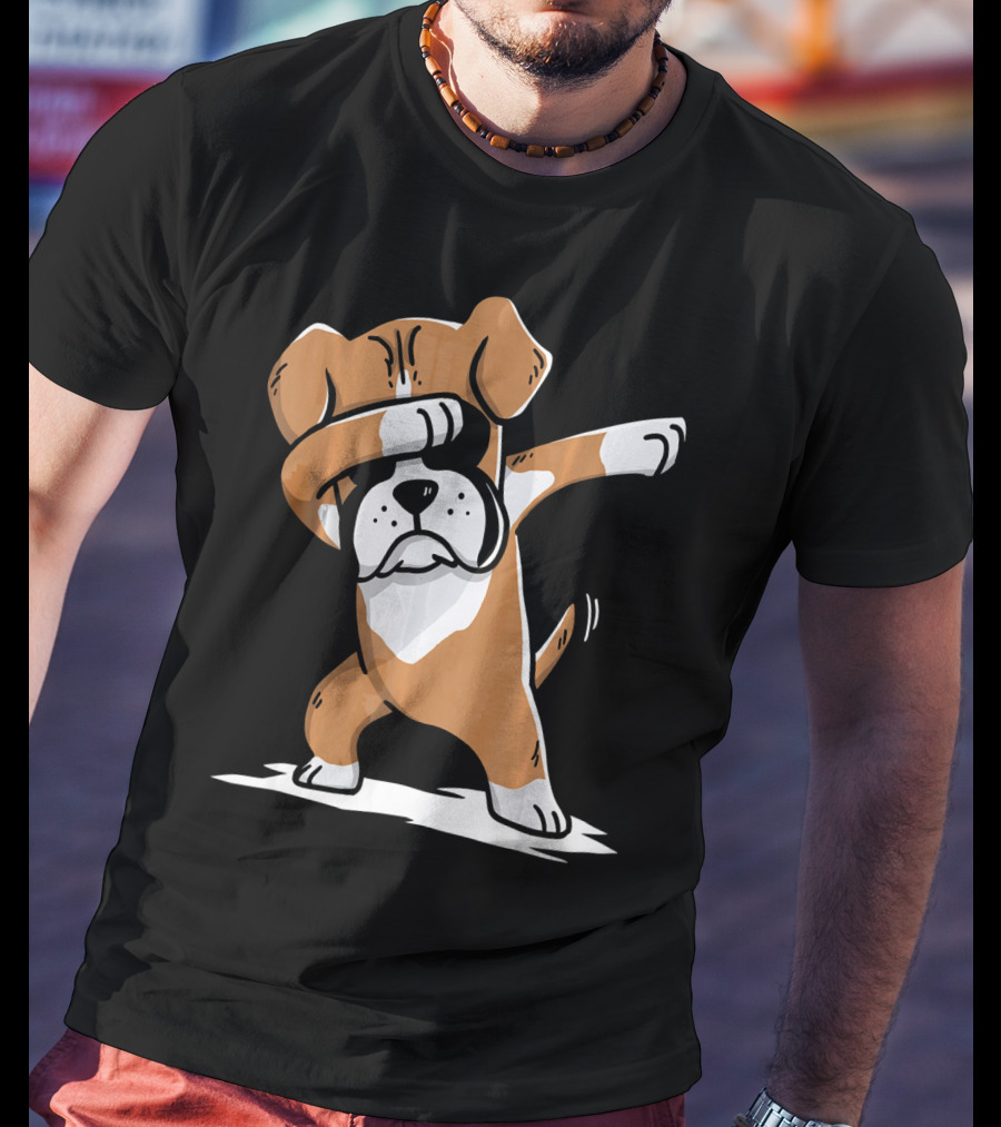 Boxer Dabbing Funny Dog Dab Move Playful Pose T-Shirt
