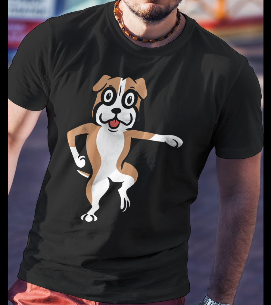 Boxer Dog Funny Dance Move Best Mates T-Shirt